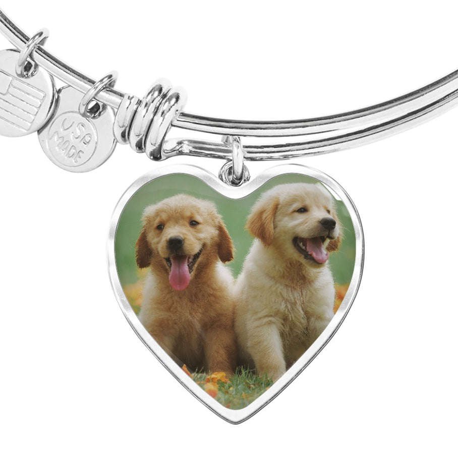 Heart Photo Bangle