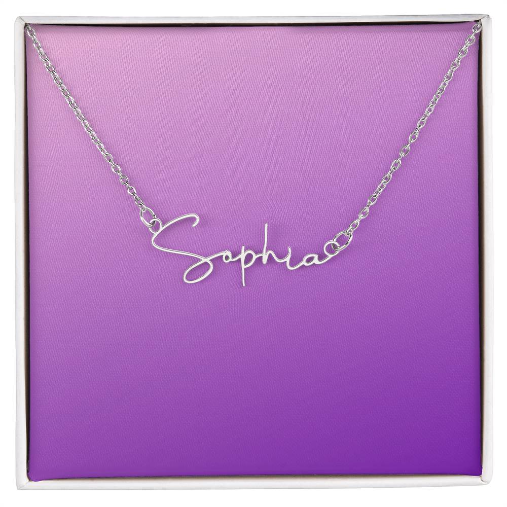 Personalized Signature Name Necklace