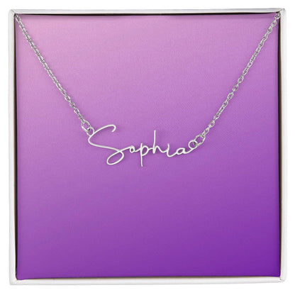 Personalized Signature Name Necklace