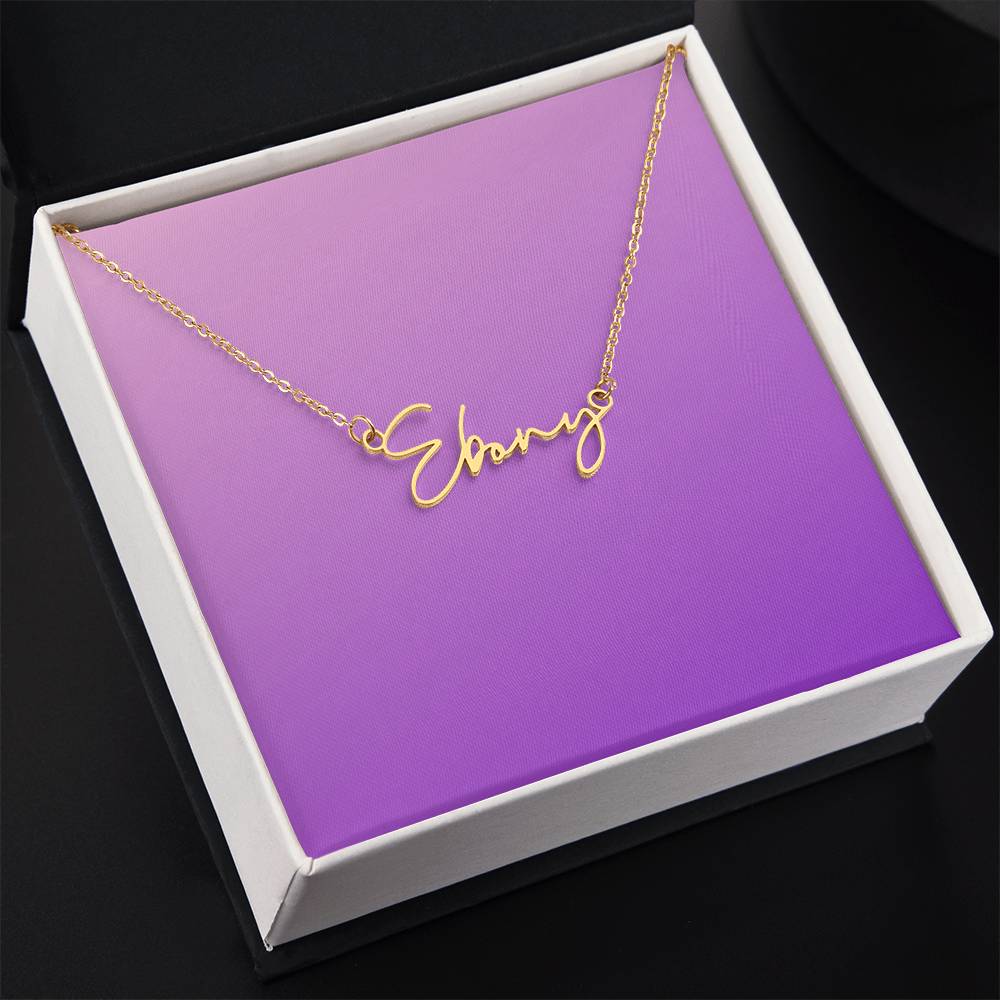 Personalized Signature Name Necklace