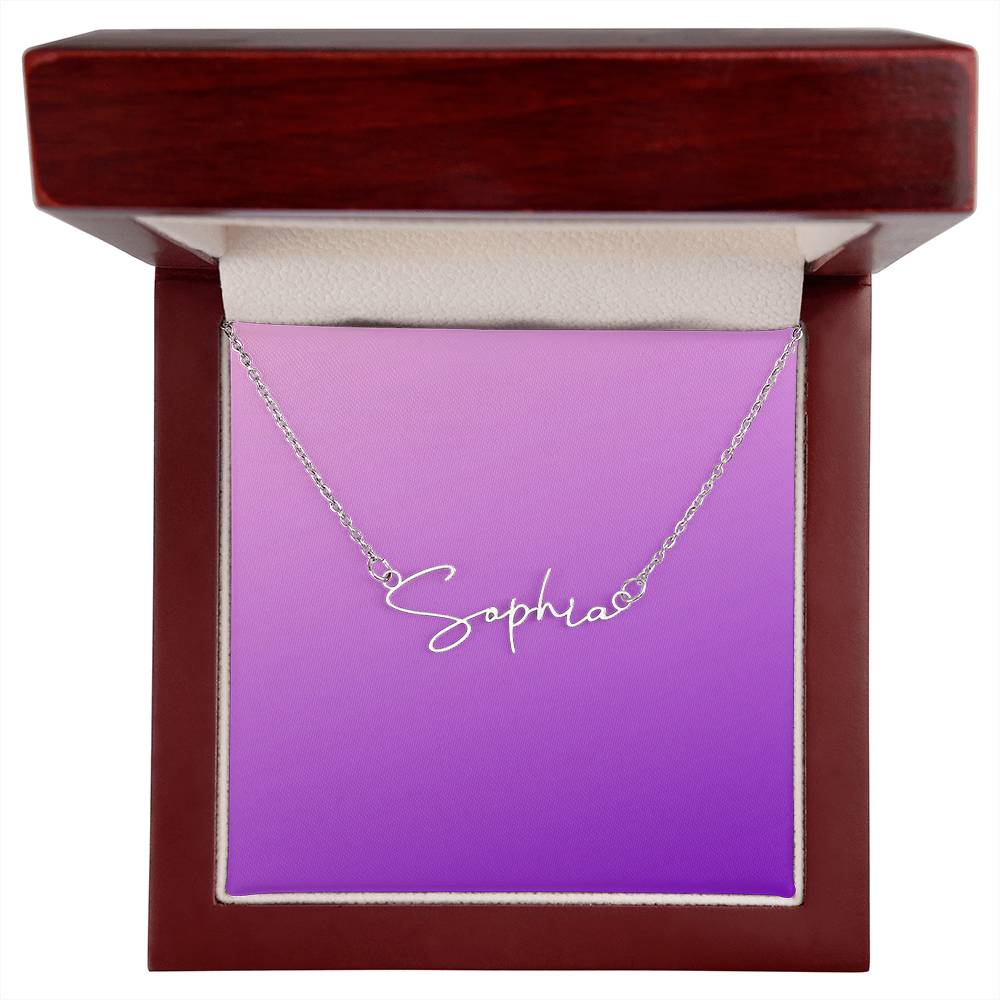 Personalized Signature Name Necklace