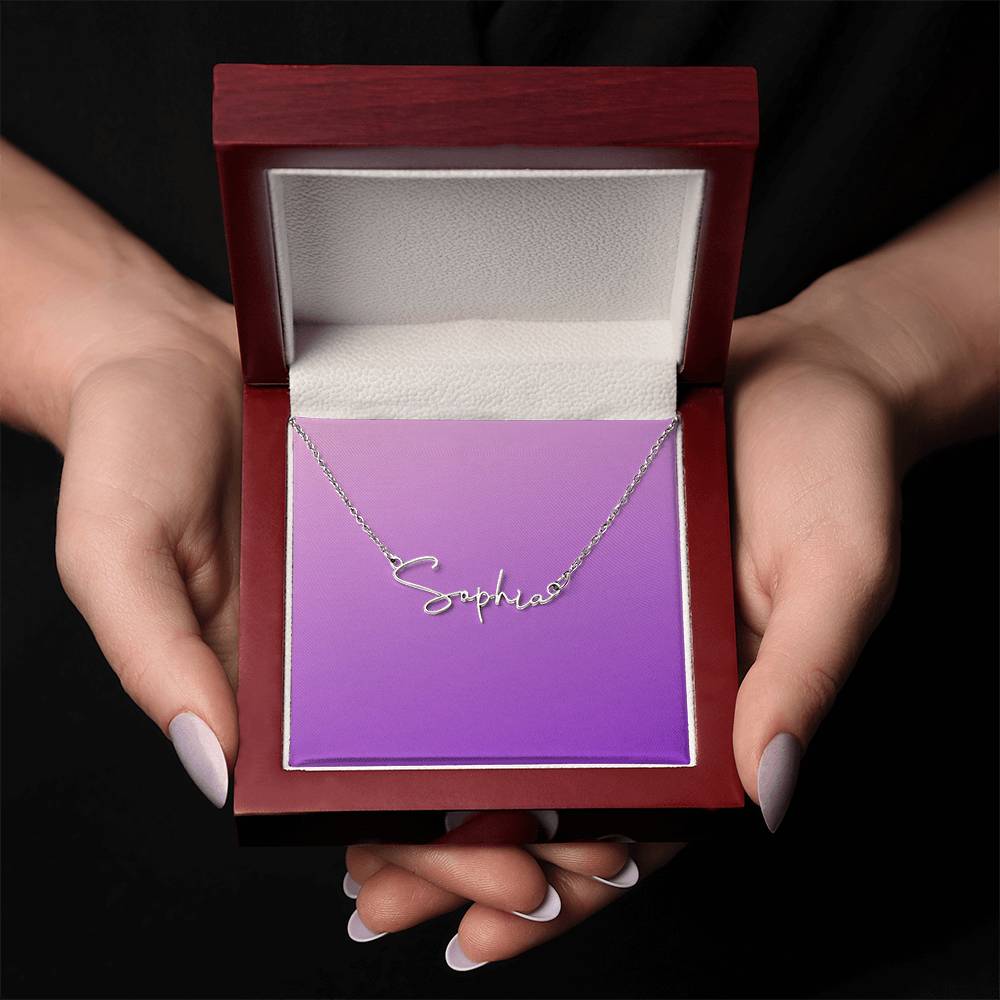 Personalized Signature Name Necklace