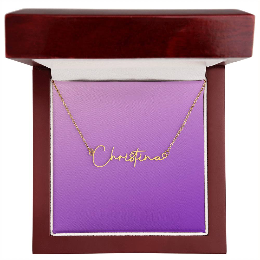 Personalized Signature Name Necklace